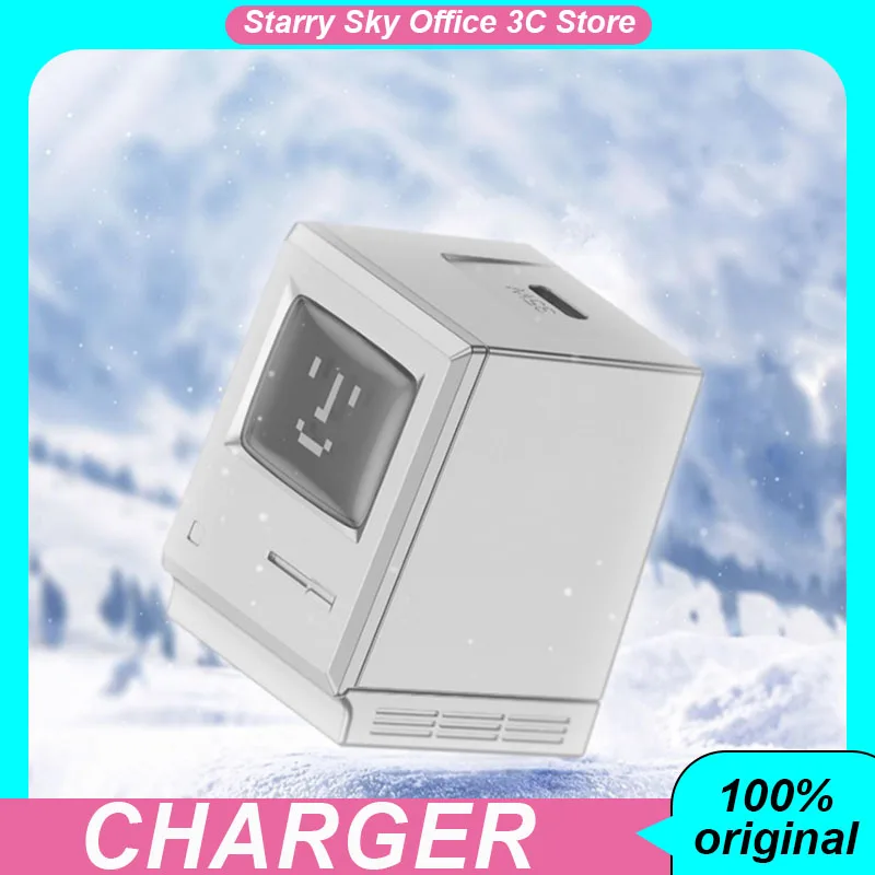 

Gallium Nitride Charger 35W Macintosh PD30W Portable Fast Charging Mini Charger Smart Screen Foldable For iphone Laptop