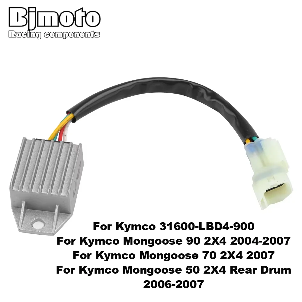 

31600-LBD4-900 Motorcycle Voltage Rectifier Regulator For Kymco Mongoose 90 2X4 2004-2007 70 2X4 50 2X4 Rear Drum