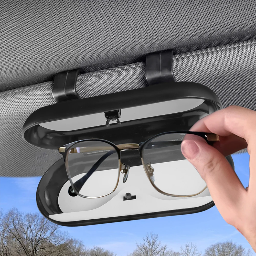 

1PC Car Sun Visor Clip Glasses Cards Case Auto Sunglasses Visor Glasses Sunglasses Bracket Holder For Volvo XC80 Car Accessories