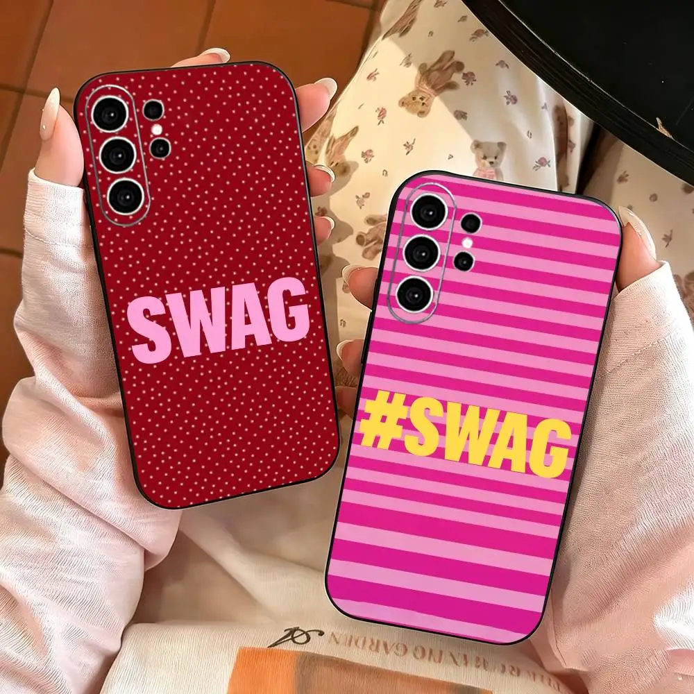 Luxury Y2K Style SWAG   Phone Case For Samsung S25,S24,S21,S22,S23,S30,Ultra,S20,Plus,Fe,Note,10,9,5G Black Cover