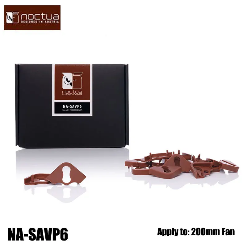 Noctua NA-SAVP6 Chromax stoßfest Pad Case Kühl ventilator Silikon halterung schalla bsor bierende stoß feste Pad-Set