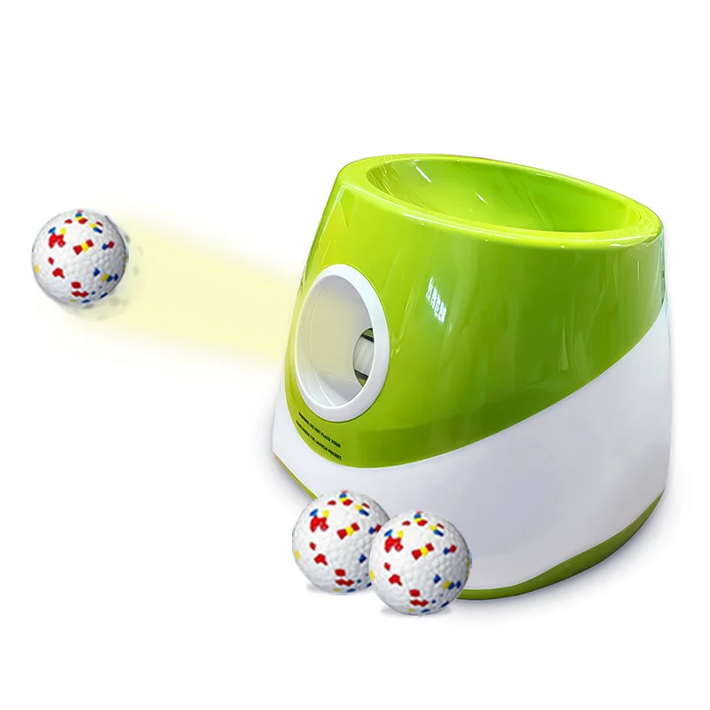 Автоматическая пусковая установка для мячей для собак. Метатель мячей для собак. Интерактивная игрушка для собак. Пусковая установка для теннисных мячей с 3 настройками расстояния.