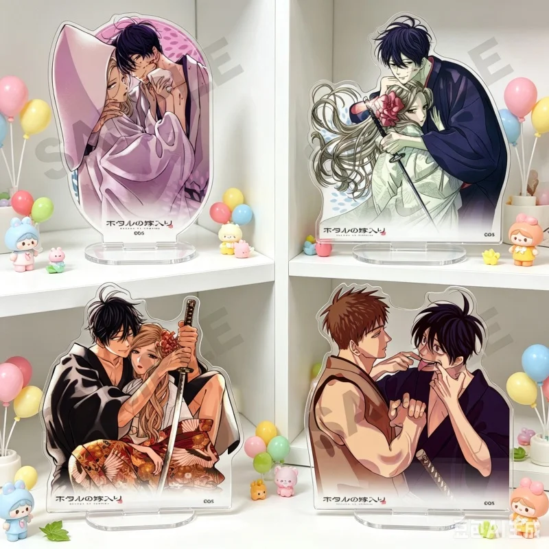 HOT Firefly Wedding Anime15cm Kirigaya Satoko Goto Shinpei Acrylic Stand Keychains Desk Decorations Fan Gifts Animation Cartoons