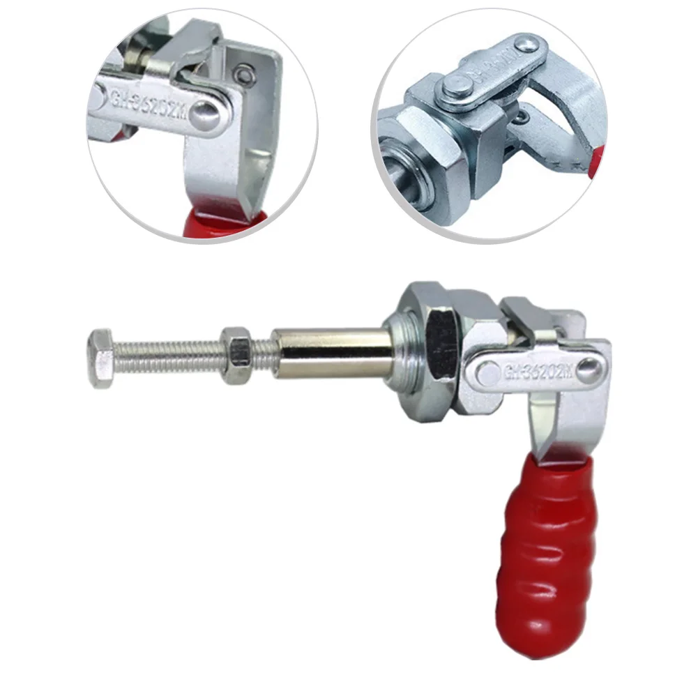 GH-36202M Toggle Clamp 91kg 200lb Quick Release Toggle Clamp Capacity Push-pull Clamps Woodworking Welding Fixture Hand Tools