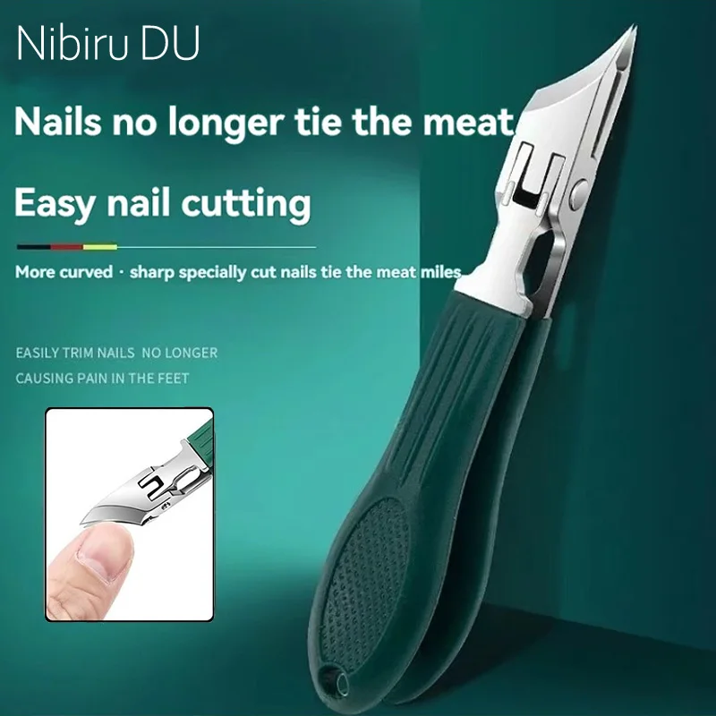 Portable Toenail Nipper Ultra Sharp Stainless Steel Ingrown Cutter Tool Curved Pliers Deep Into Nail Grooves Pedicure Supplies