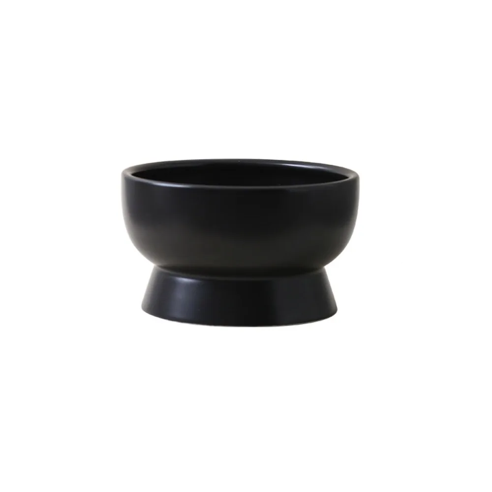 

Anti Knock Ceramic Cat Bowl Creative Cute Dog Food Feeding Basin Anti Tipping Multi-use Pet High Foot Bowl Water Container