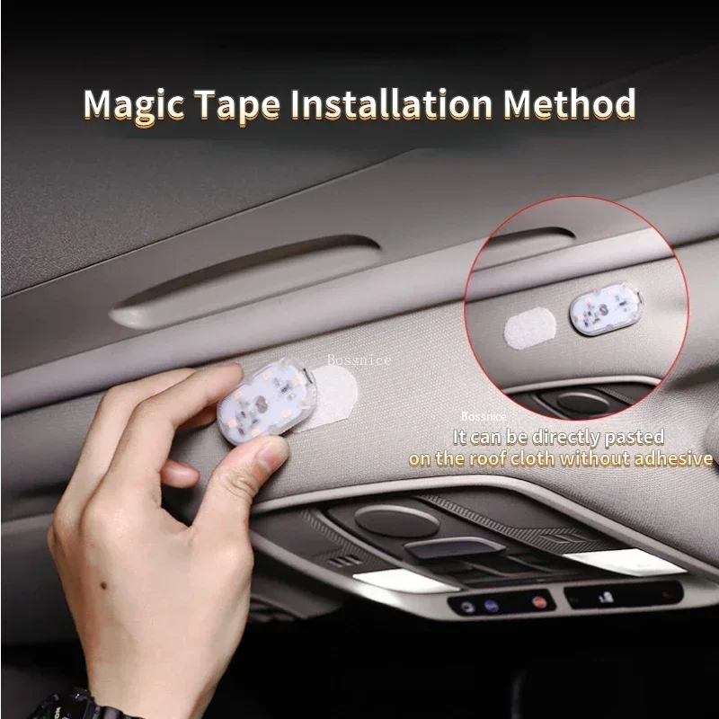 Car Lighting Multi-function Reading Lamp Led Atmosphere Lamp Car Touch Sensing Usb Charging Car Roof Emergency Lamp