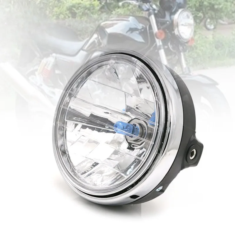 

Круглые стеклянные светодиодные фары для Honda мотоцикла Wasp 600 900CB400/900, мотоцикла с супер ярким светом