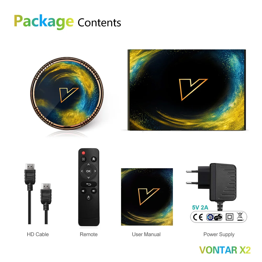 VONTAR X2 Amlogic S905W2 مشغل الوسائط أندرويد 11.0 صندوق التلفزيون الذكي أندرويد 11 4G 64G Set Top BOX 4K 60fps AV1 2.4 & 5G Wifi BT 2G16G #6