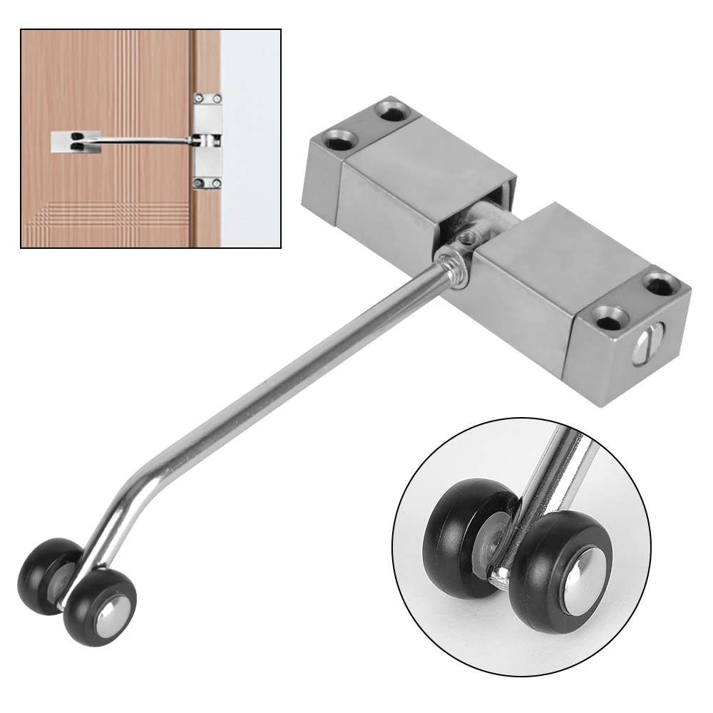 Security Lock Automatic Spring Door Closer Adjustable Door Closing Device Durable Furniture Door Hardware Stainless Steel