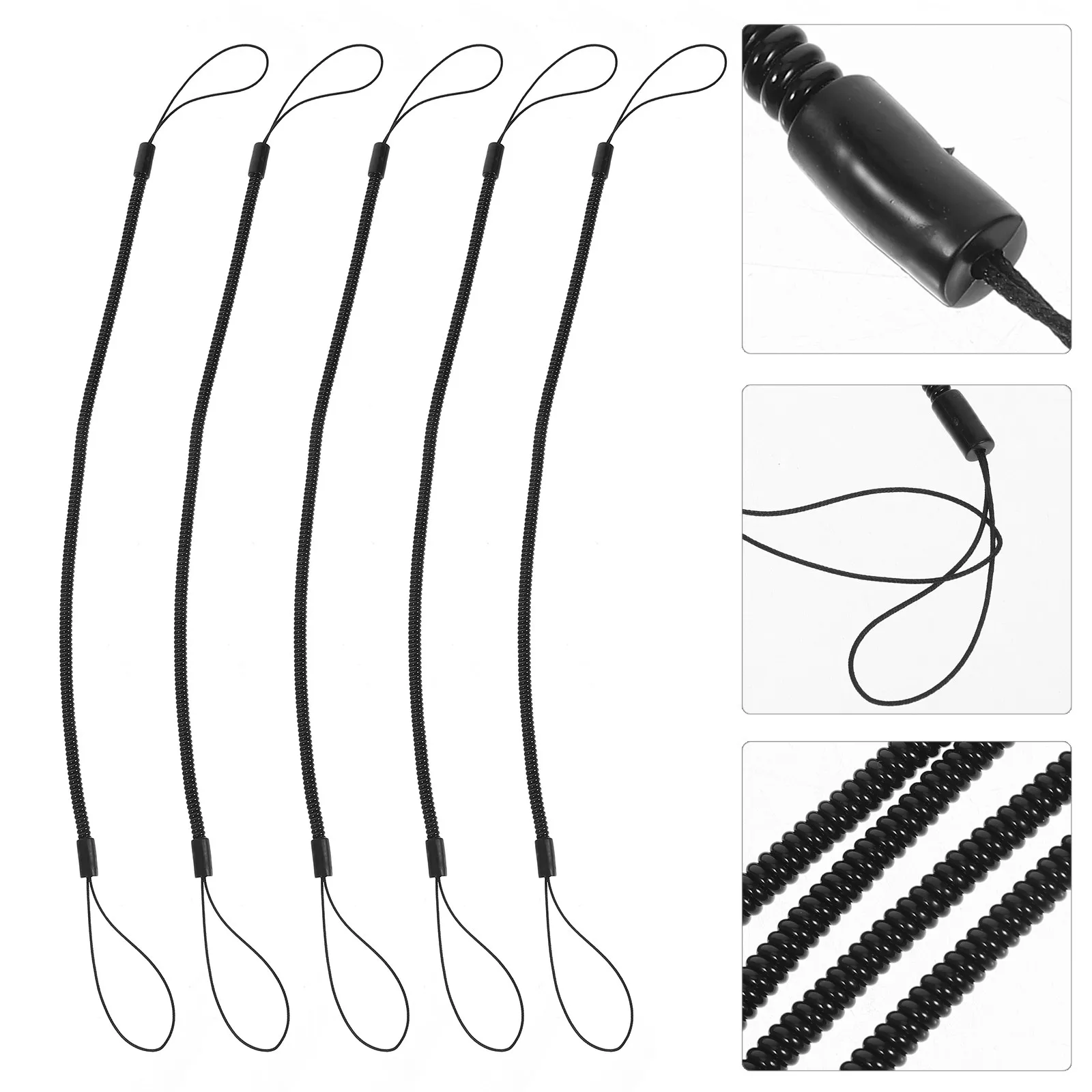 8Pcs Spring Lanyard for Stylus Pen Anti-Lost Touchscreen Pen Holder Wrist Strap Convenient Fixing Rope for Students