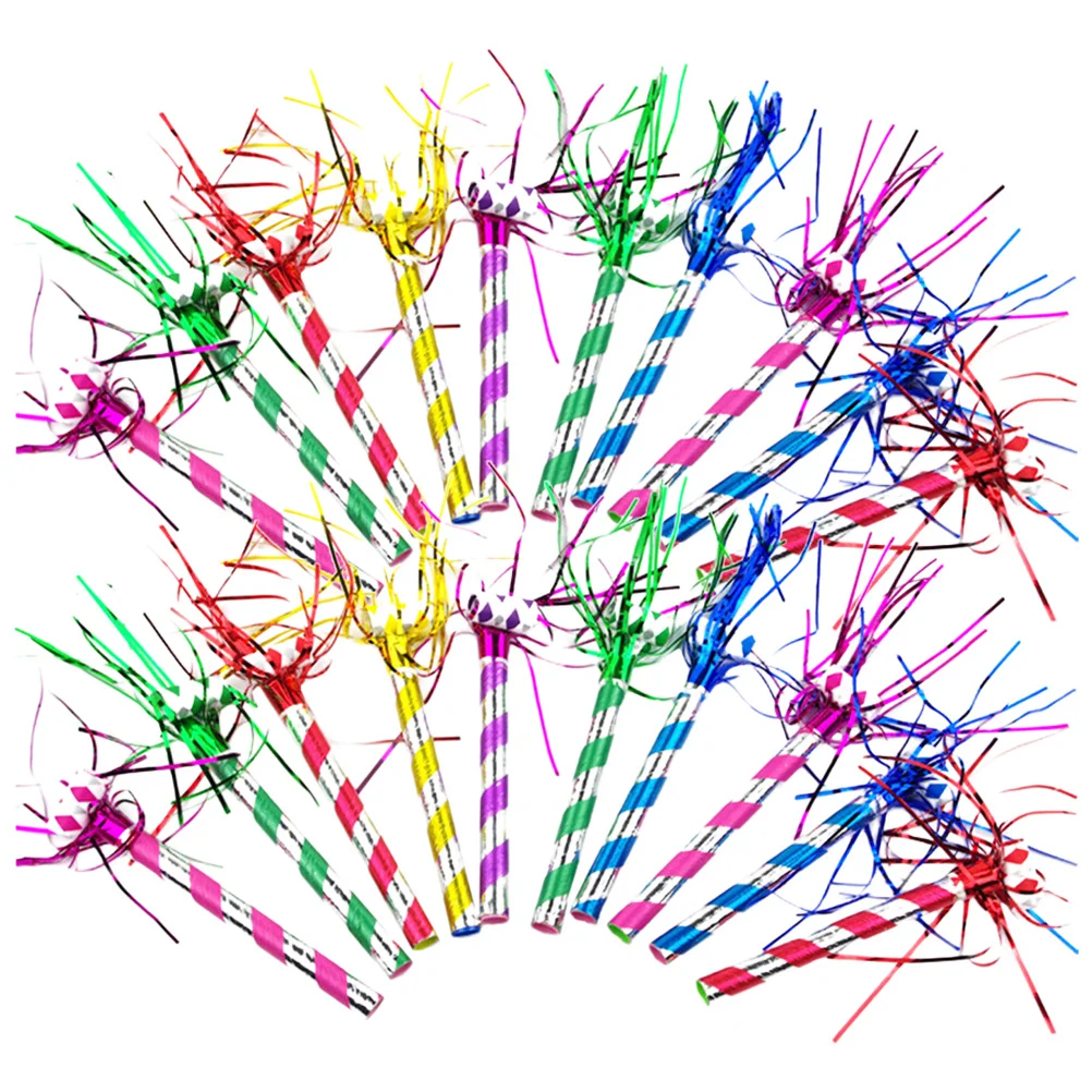 

20pcs Party Blowers Noisemakers Whistles Bright Colors Birthday Blowouts Horns Musical Noise Makers Party Props
