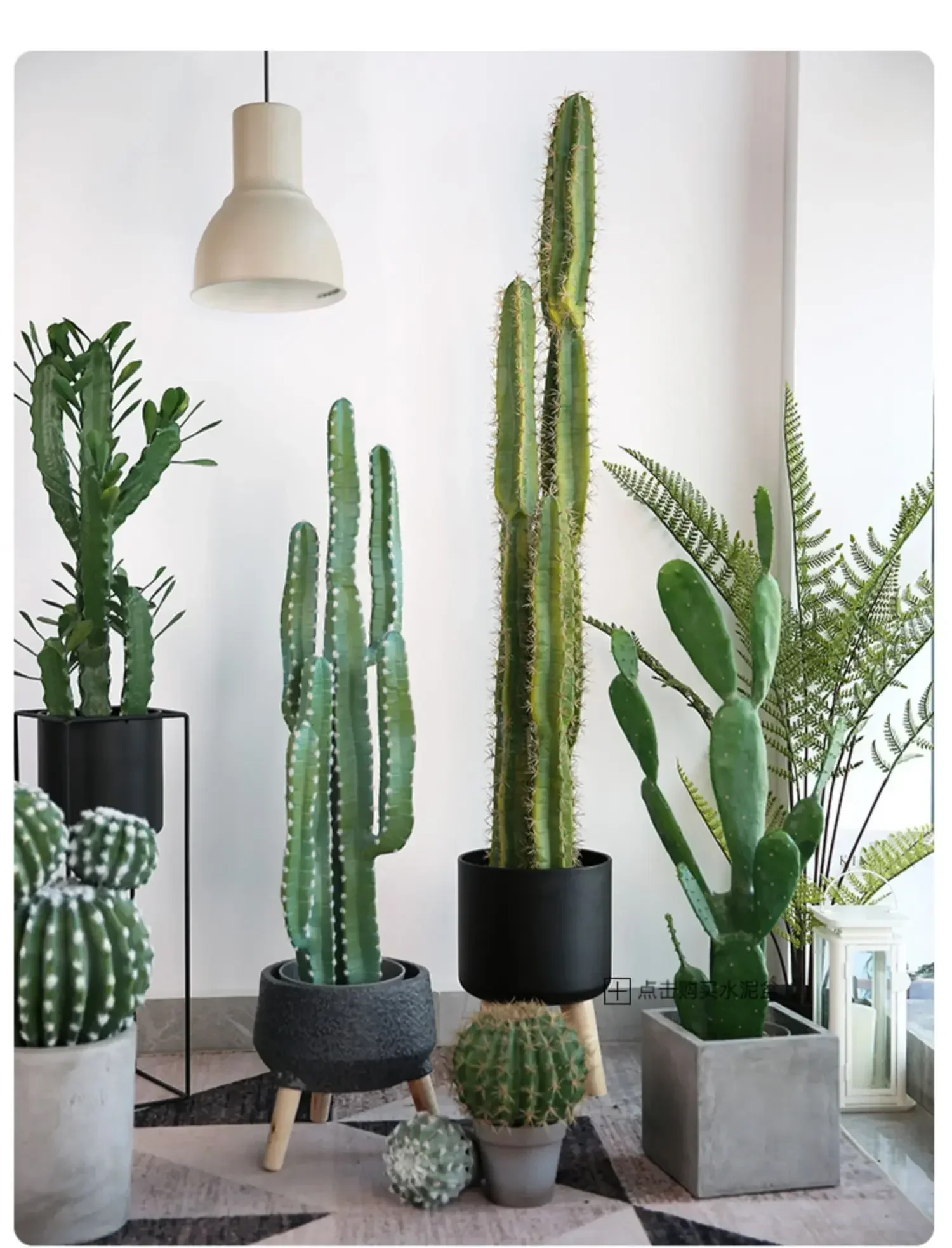 

Simulation Cactus Large Plant Decoration Immortal Column Bonsai Floor Window Decoration Living Room Decoration