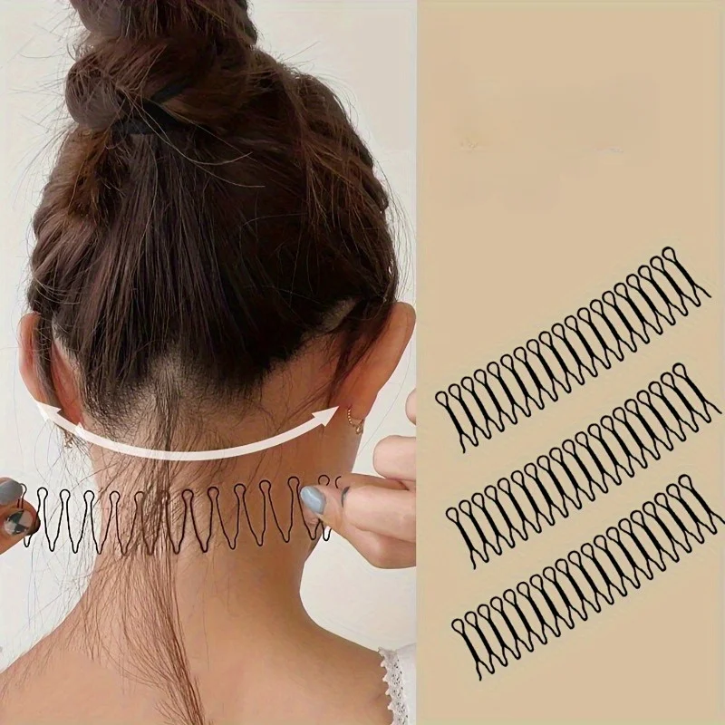 Haarspange, Haarfixierer, Haarnadel, Haarspange für den oberen Teil des Kopfes, für den Hinterkopf, unsichtbare Pony-Klammer, fester Kamm, Haarstyling-Werkzeuge für Frauen und Mädchen