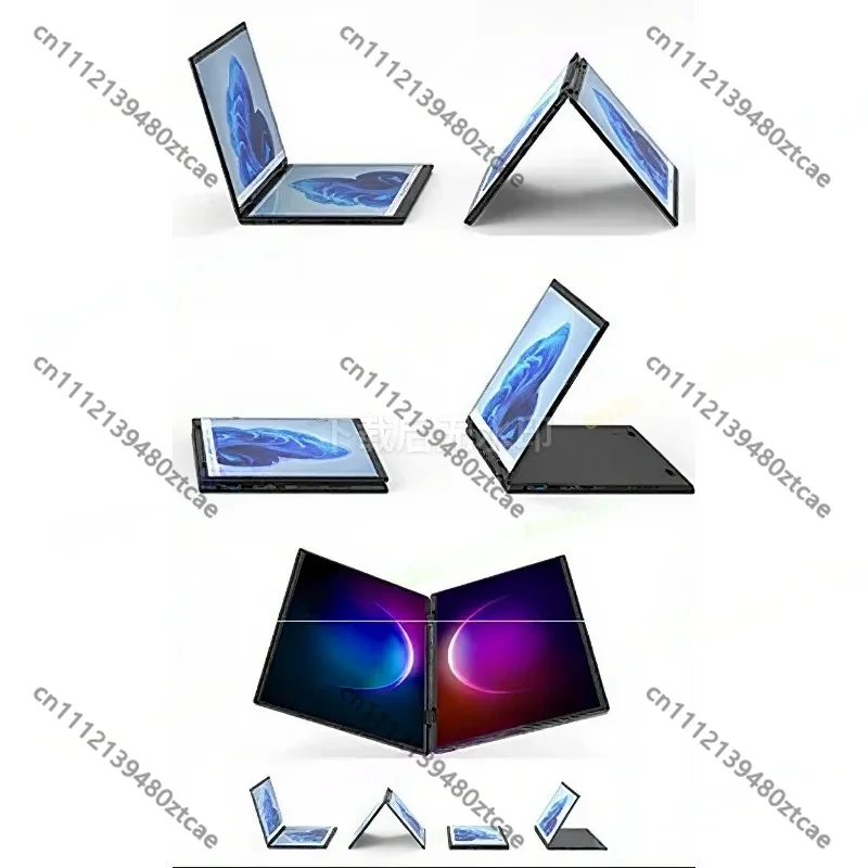 Dual 14 Inch Touch Screen Laptop, Intel N95 12th Gen Business Laptop, 2-Screen Touch Notebook
