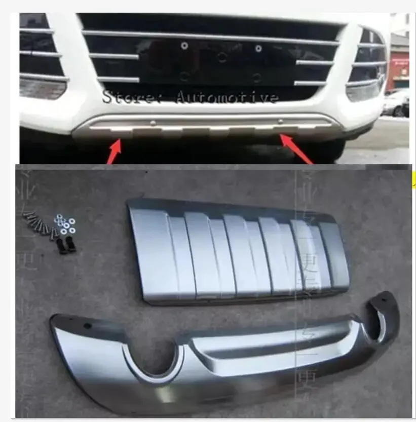 

Stainless steel CAR SUV Front + Rear Bumper Protector Guard Skid Plate 2PCS For ford Kuga 2013 2014 2015