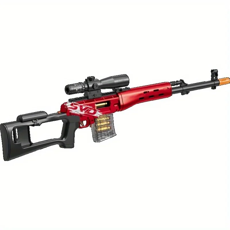 2025 arma de bala macia brinquedo modelo arma pode ser disparada manualmente carregado rifle de assalto submetralhadora presente de aniversário de natal