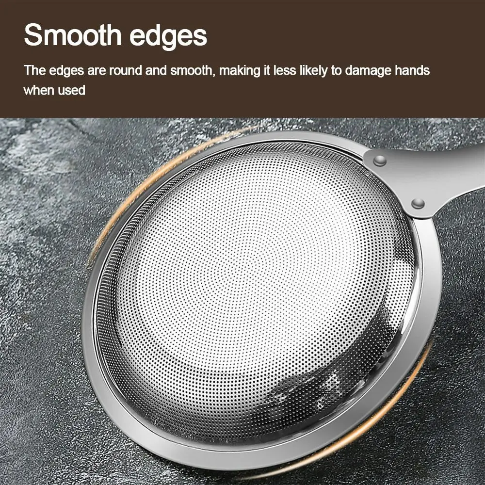 304 Stainless Steel Fat Skimmer Spoon Hot Pot Filter Mesh Percolator Fried Food Net Strainer Grease Foam Removing Kitchen Tool