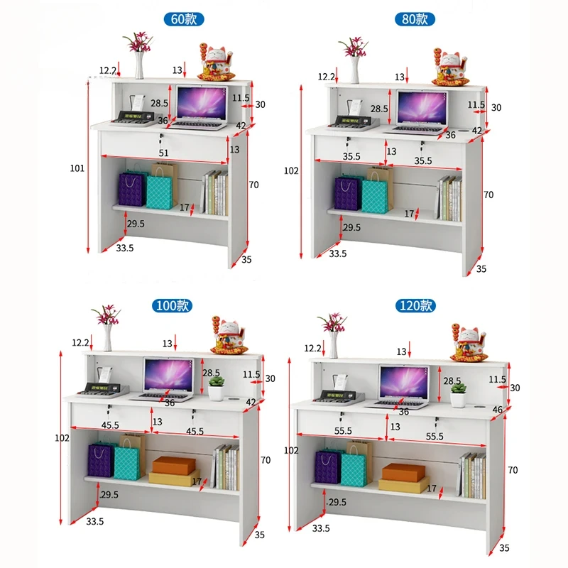 Escritorios de recepción de empresa, muebles de oficina modernos, Mostrador de cajero Simple, Mostrador de Bar de supermercado, escritorios de recepción para salón de belleza