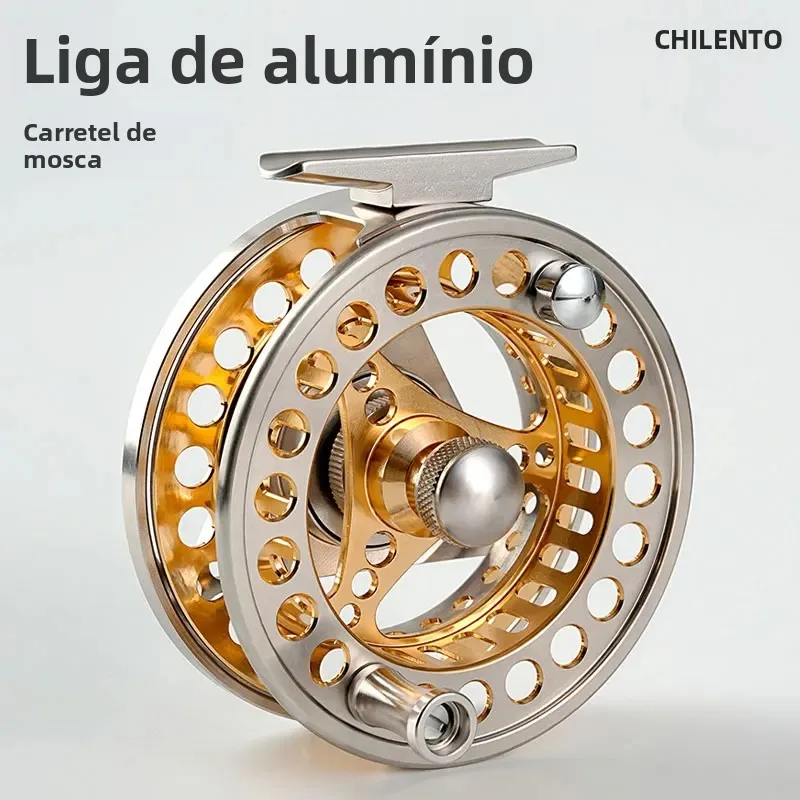 Carretel de pesca ultraleve infantil, 2 + 1bb, relação de engrenagem 1:1, 7/8 5/6, carretel de pesca de liga de alumínio completo com arrasto ajustável de até 2kg