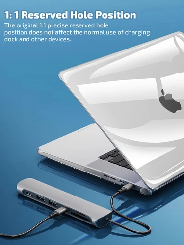 Imagen 2 del producto Funda de ordenador portátil para MacBook Pro 13, 2022, M1, A2338, M2, Air 13,6, 15, Funda táctil para Macbook Air 13, Funda Pro 16, 14, M3, accesorios