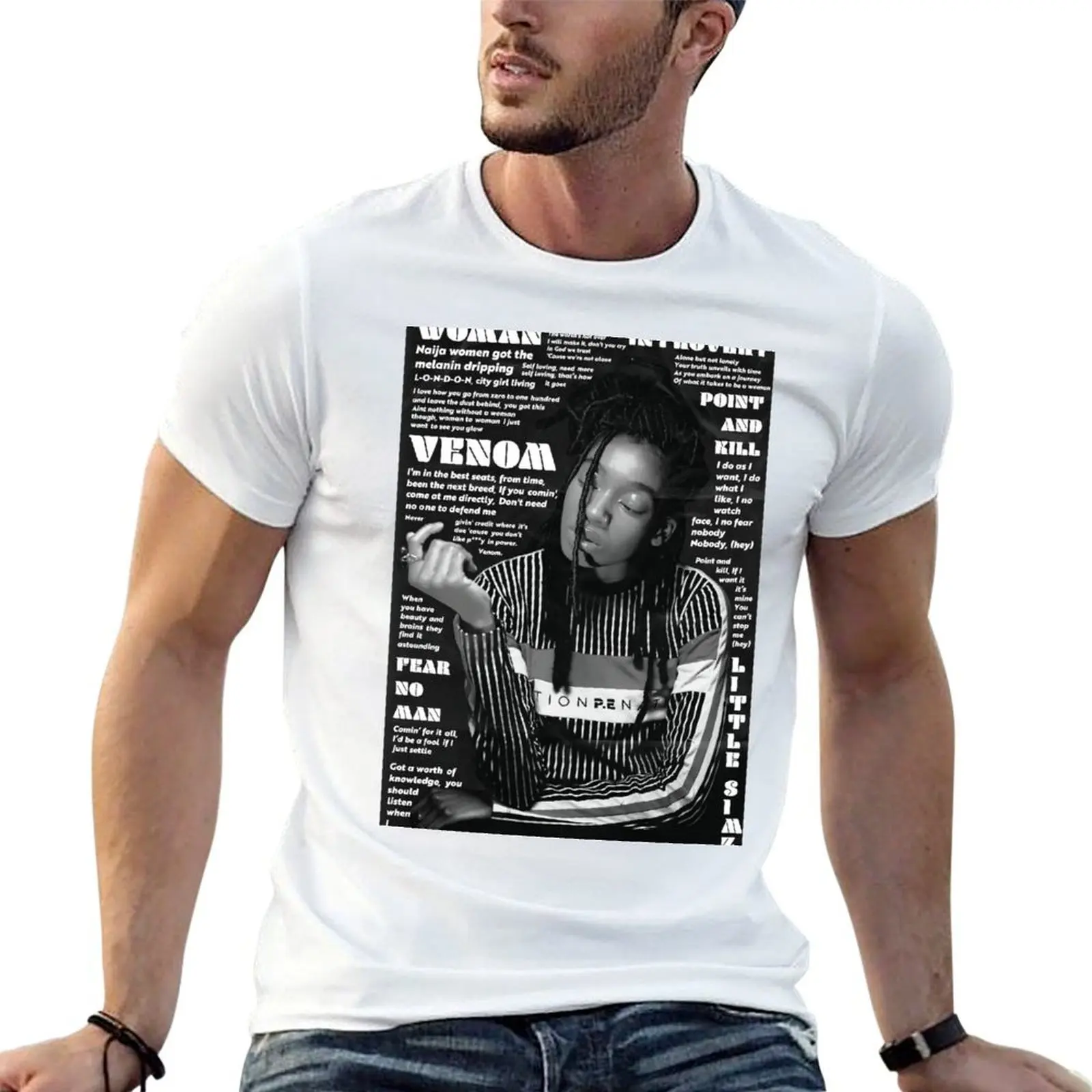

Little Simz Poster T-Shirt man t shirts graphic man t shirts for men black cotton t-shirt plain for man package T-Shirt