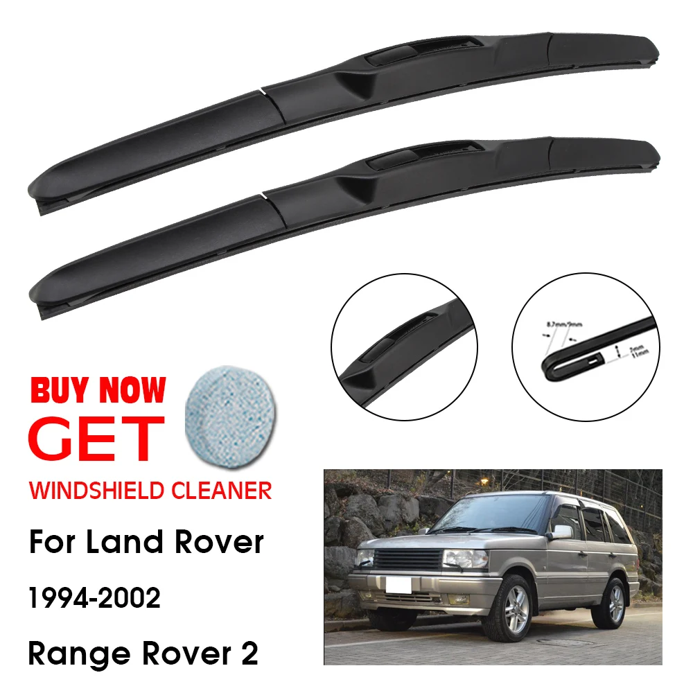 

Car Wiper Blade For land Rover Range Rover 2 22"+22" 1994-2002 Front Window Washer Windscreen Windshield Wiper Blade Accessories