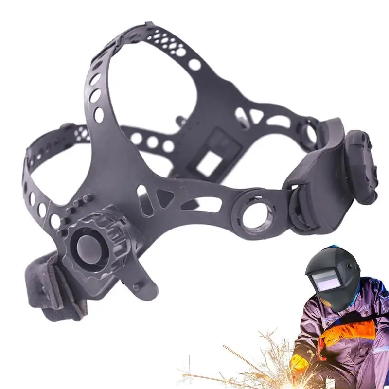 용접 헬멧 헤드 기어 조정 가능한 용접 후드 헤드 밴드 헬멧 머리띠 사각형 구멍 용접 헬멧 액세서리