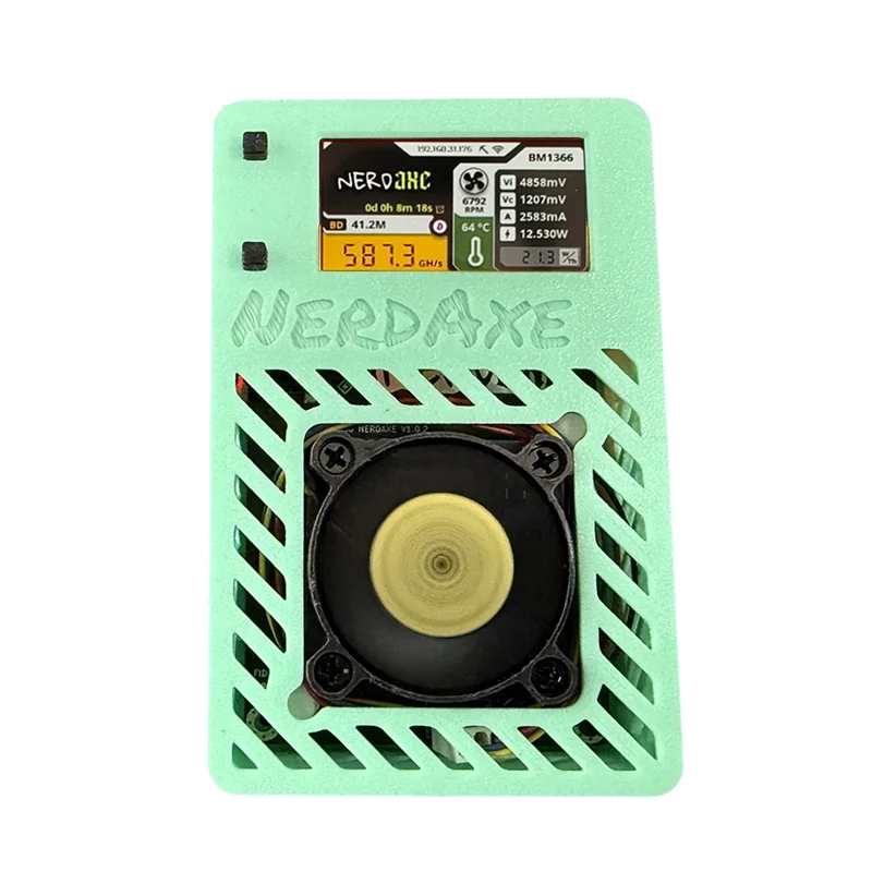 

AK51-Nerdaxe Miner Nerdminer S19XP BM1366 500Gh/S ASIC Bitaxe Bitcoin Micro-Miner Lottery Mining Miner With Display BR PLUG