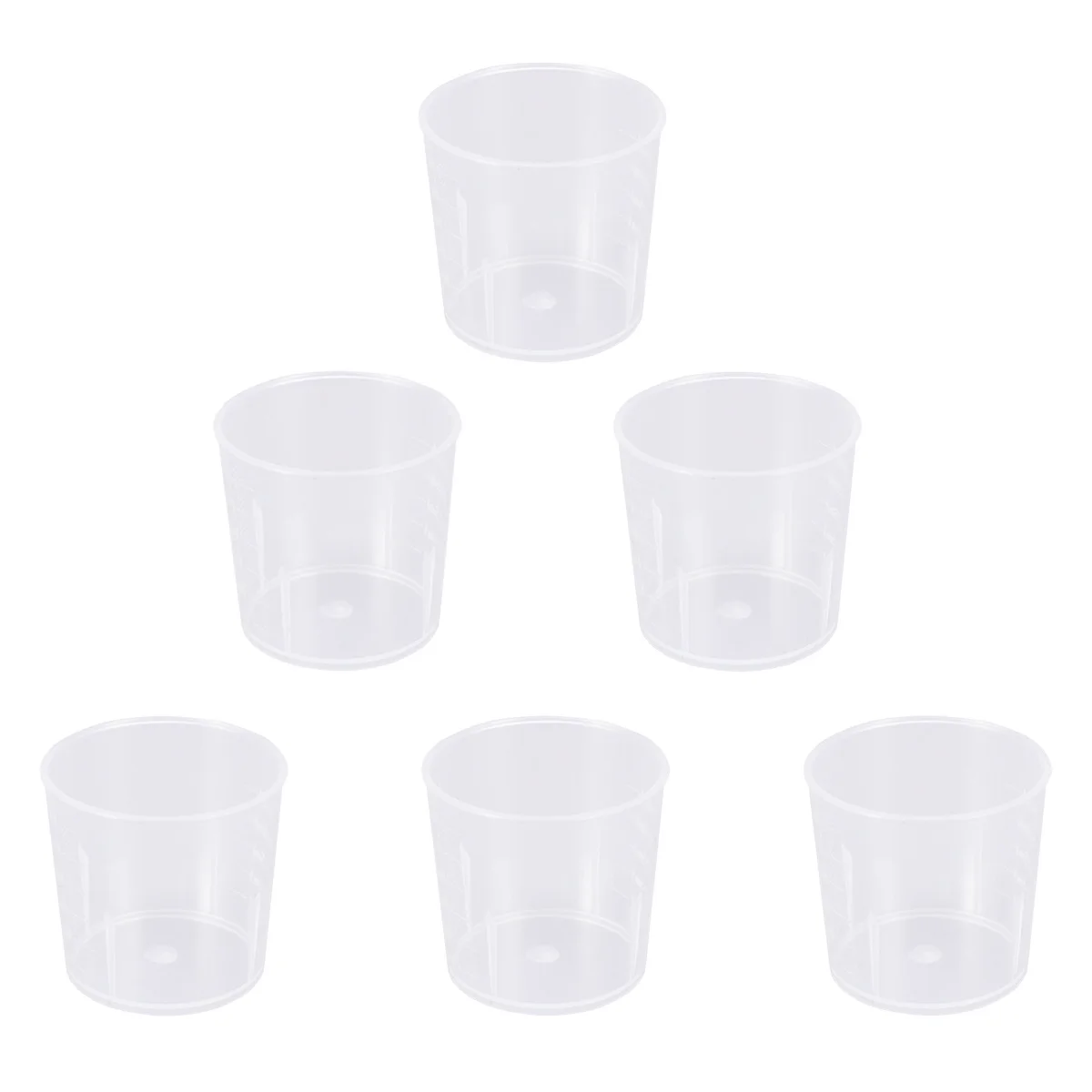 

30Pcs 30Ml Transparent Measuring Cups Plastic Graduated Strong Non-Slip Markings Kitchen Laboratory Tools Measuring Cups