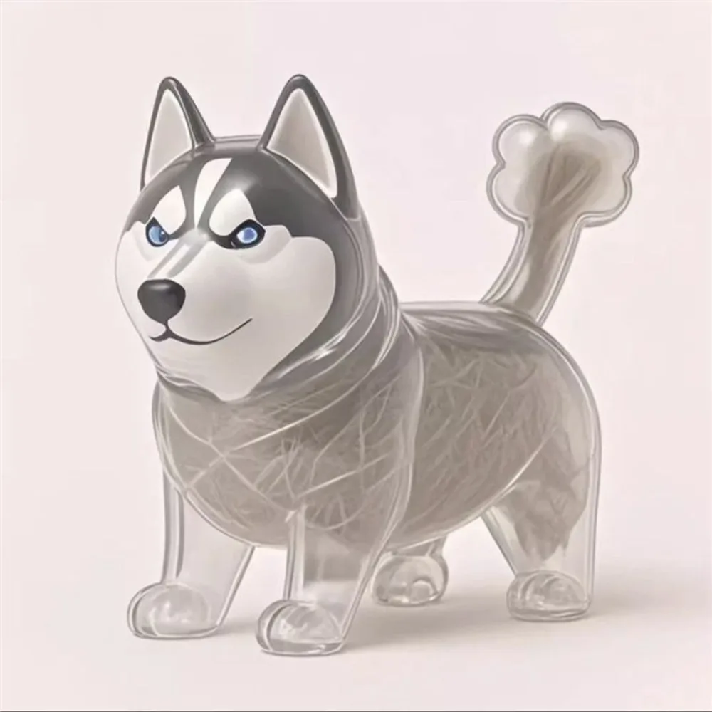 Transparent Cat Hair Acrylic Keychain Handmade Animal Shaped Cat Hair Storage Box Portable Cute Dog Fur Storage Pendant