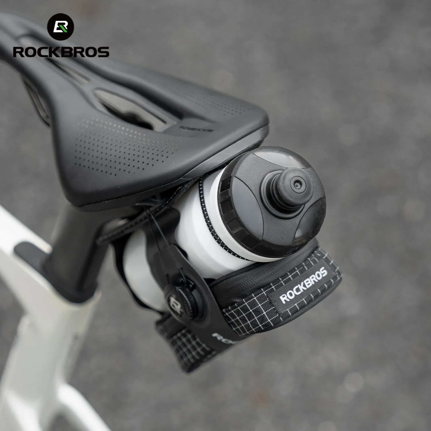 

ROCKBROS Велосипедная сумка Многофункциональная велосипедная седельная сумка для хранения хвоста Портативная утолщенная износостойкая седельная сумка из полиэстера