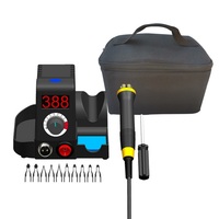 40W Multifunctional Digital Display Electric Gourd Wooden Pyrography Machine with Heating Pen Heads Wood Burner Carving Tool