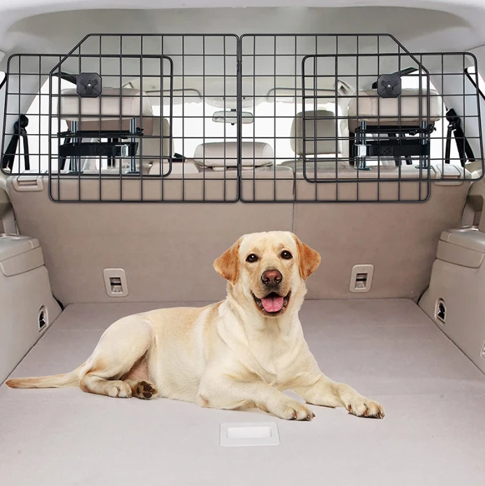 

Car Pet Mesh Foldable Trunk Guardrail Enclosure Dog Pet Car Safety Net Guard Barrier Cargo Protector