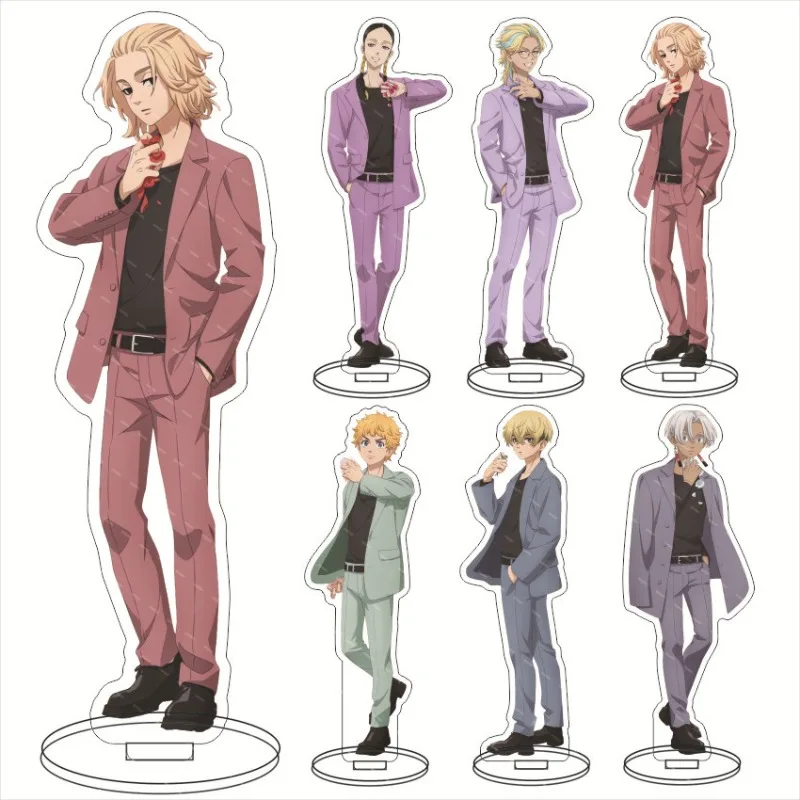 Anime Tokyo-revenge Acrylic Bracket Model Character Manjiro Sano Draken Model Desktop Decoration Standing Fan Collection Gift