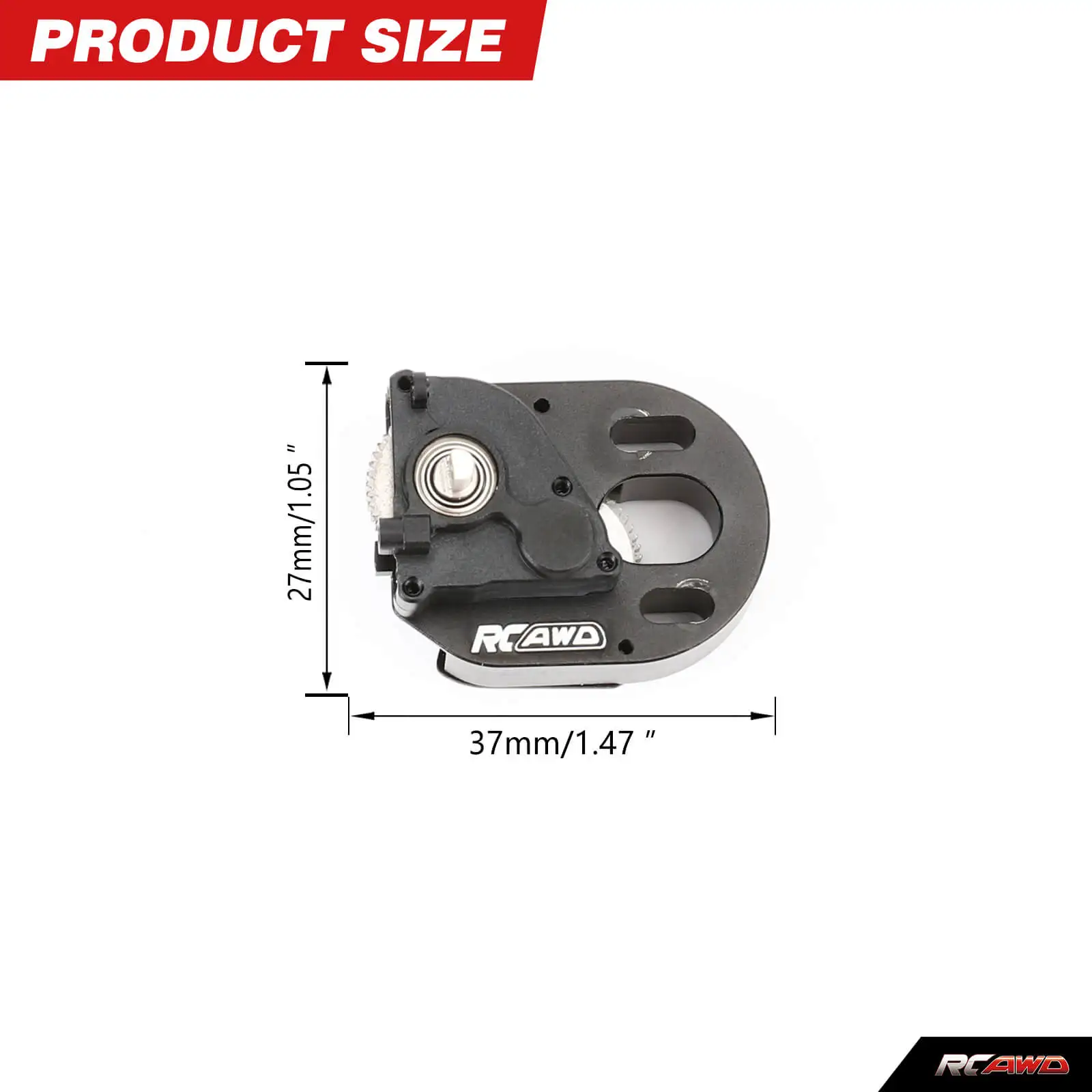 RCAWD 370 motor gearbox for Axial 1/24 SCX24 crawlers upgrades parts