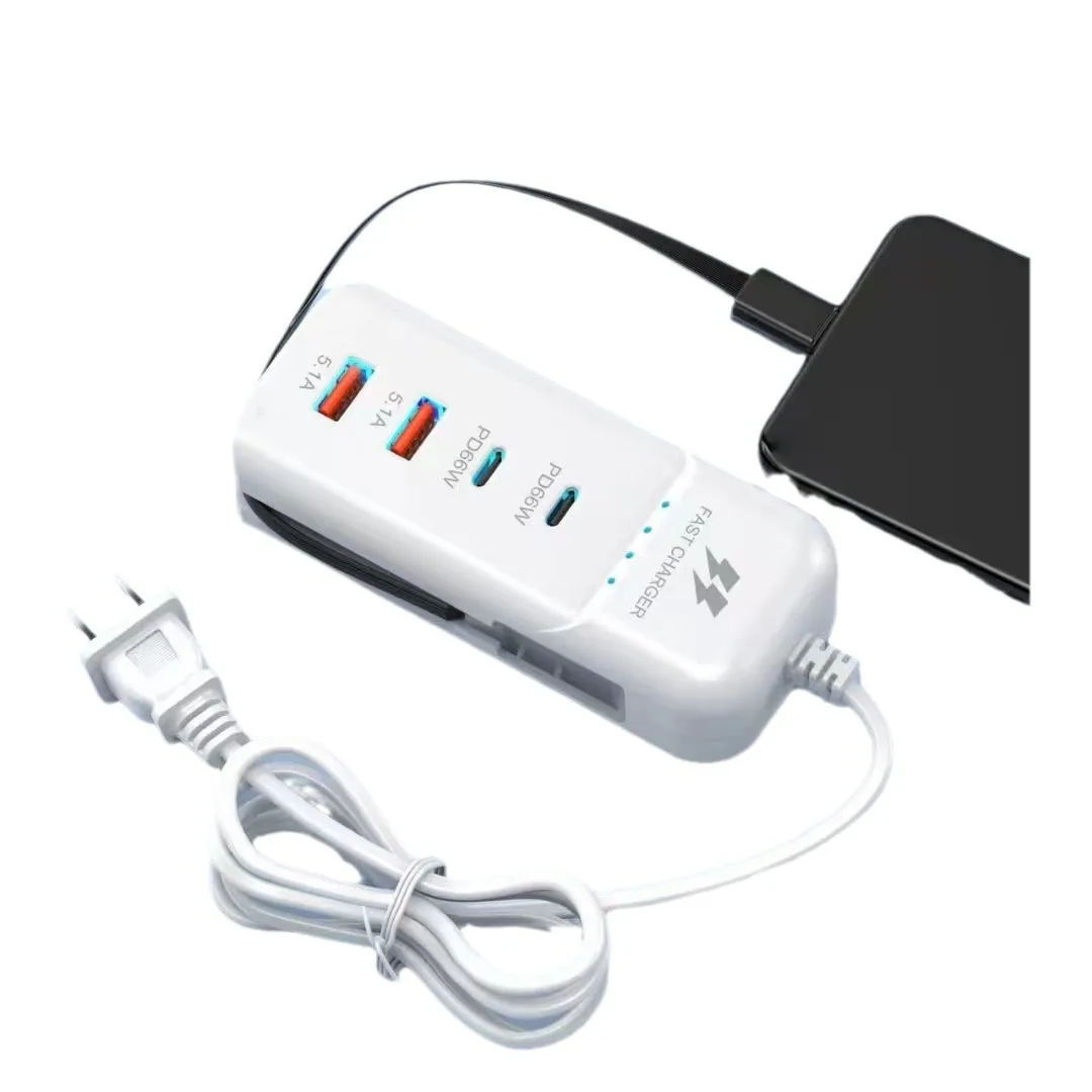 

New Mobile Phone Charger with Multi Port PD Charging Head, Type-C Cable, Universal USB Extension Cable, Dual PD 5.1A