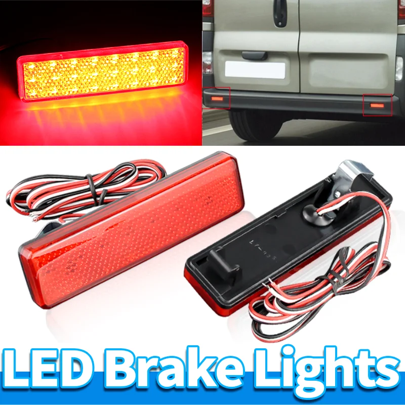 LED Brake Lights FOR Renault Master II Trafic II III Van 1997-2023 FOR Opel Movano A Vivaro A B Van 1998-2018 9160858 Stop Lamp