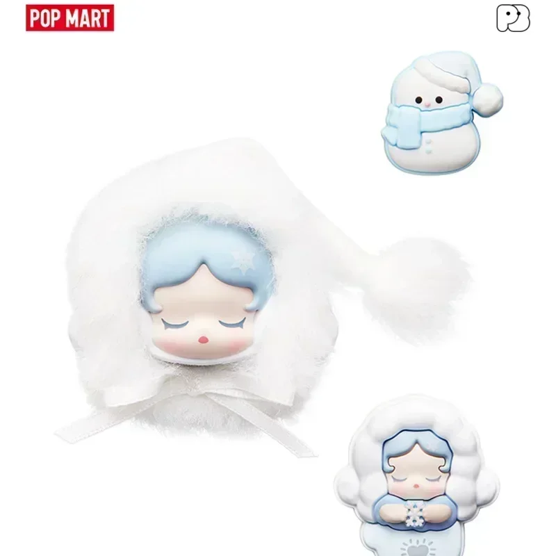 

POP MART POPBEAN Fluffy Cozy Series Blind Box - Коллекционные фигурки Kawaii с перфорированной застежкой для декора дома, загадочная игрушка
