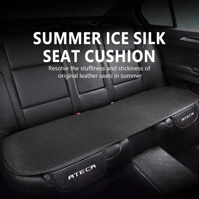For Seat Breathable Car Seat Cover Ice Silk Summer Car Seat Cushion Protector Ibiza FR Cupra 6L 6J 2011 2010 MK3 MK5 6K 2003 - view 3