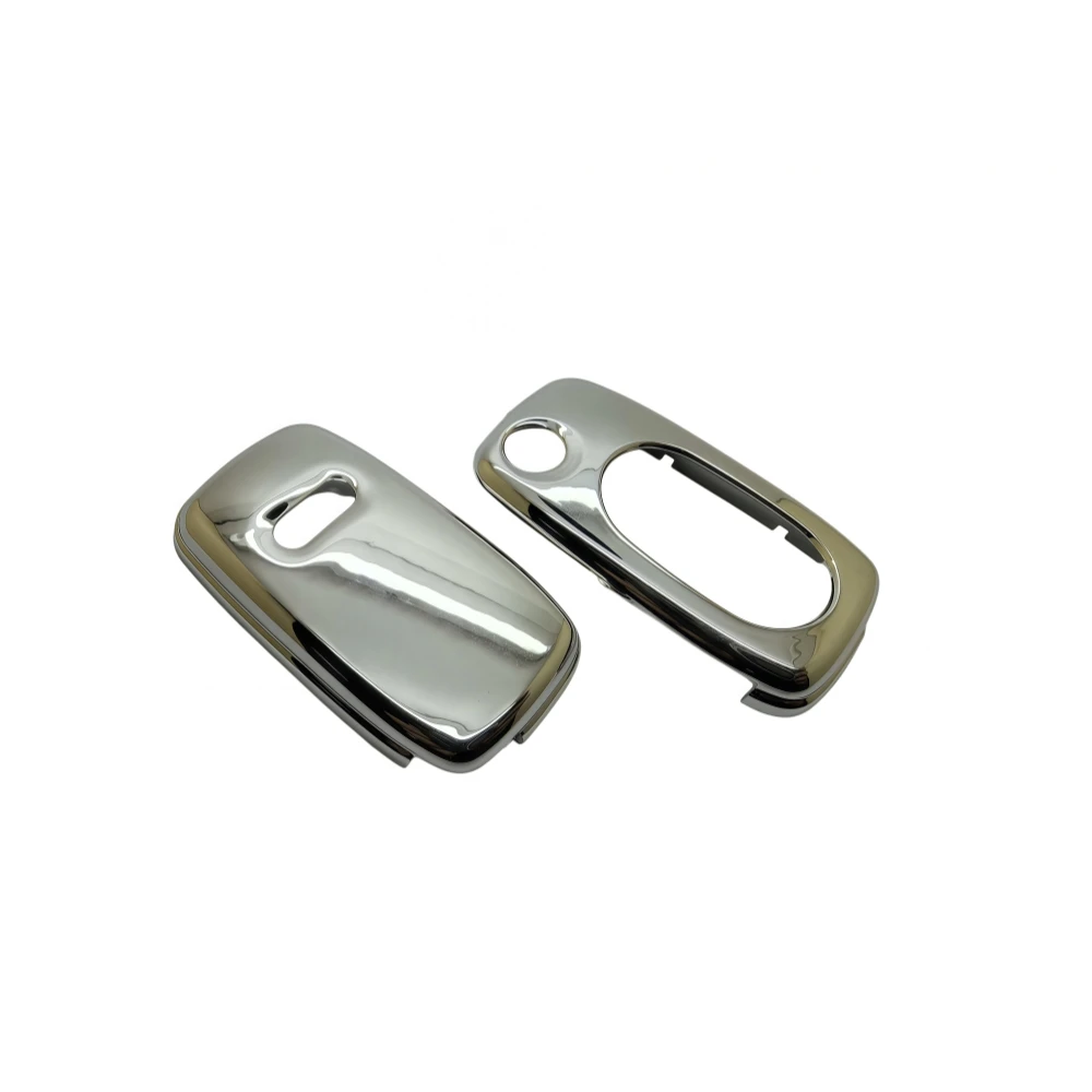 

2PC Silver Color Hard Plastic Key Shell Car Key Case For Audi A2 A3 A4 A6 A8 TT