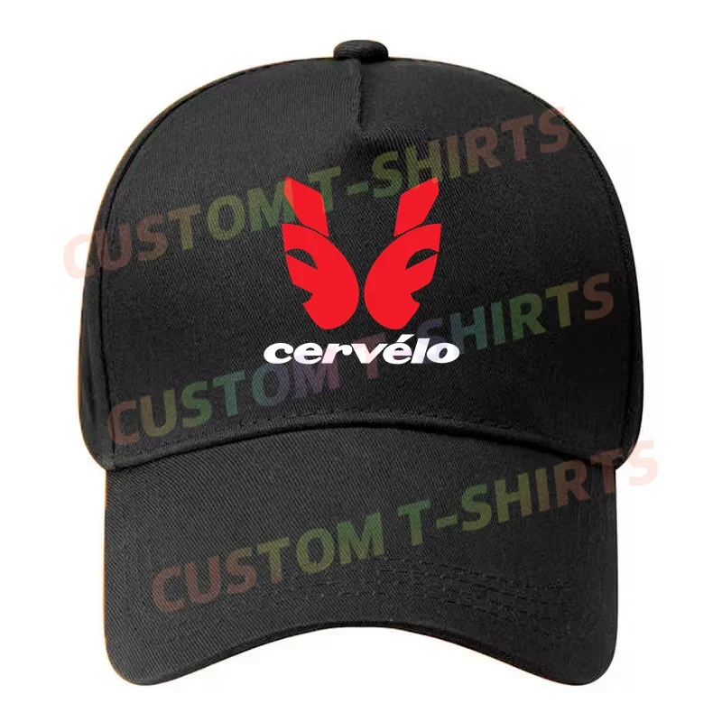 Black Cap New Cervelo Canadian Bicycle Logo Baseball Cap Snapback Caps Casquette Hats Fitted Gorras Hip Hop Dad Hats Unisex