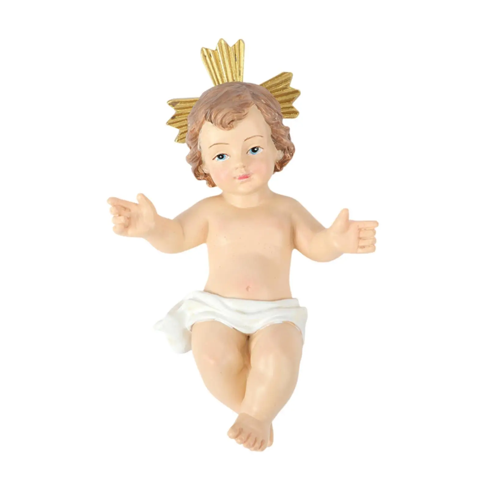 Krippenset Crafts Collection Jesus Statue für Wohnzimmer Indoor Desktop