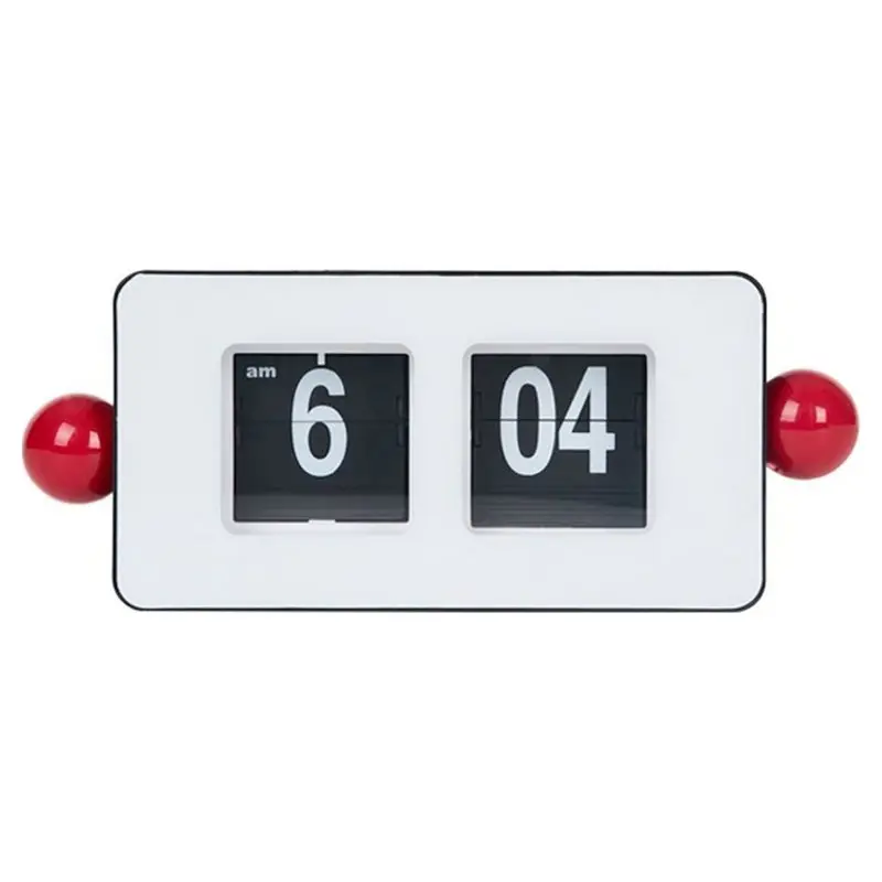 Wholesale Automatic Page-Flipping Clock Table For Living Room, Bedroom Desk Decor Retro Minimalist Home Decoration, 1PC