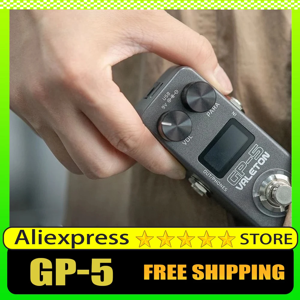 

Valeton Gp-5 Electric Guitar Integrated Effect Device Processor/Nam&Ir Loader Supports Loading Third-Party Enclosure Ir Files
