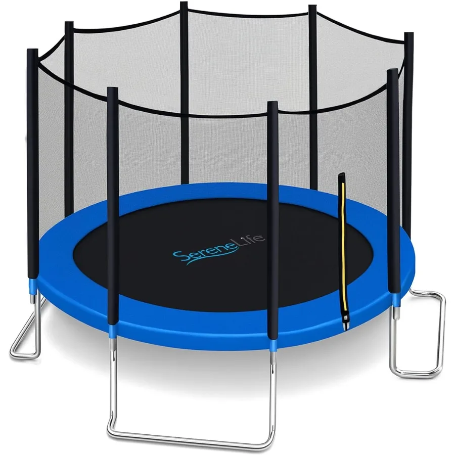 

8FT 10FT 12FT 14FT Outdoor Trampoline for and Adults ASTM Certified HeavyDuty Backyard Trampoline with Safety Poles Net Enclosu