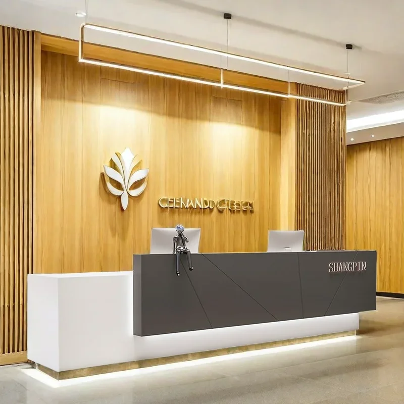 

Church Furniture Home Counter Reception Bank Restaurant Cheap Desk Cosmetics Table Atelier Salon Entrance Recepcion Mostrador