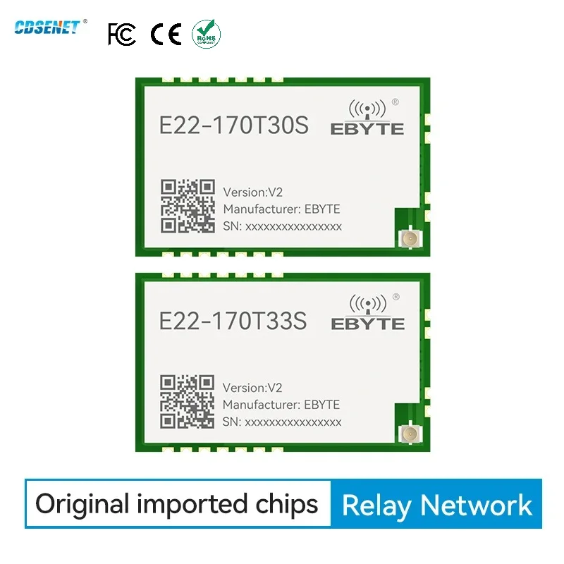170/230/433/470/868/915M Lora RF Transceiver Module CDSENT E22-T Series Long Range 20-37dBm UART DIP SMD Serial Port Module