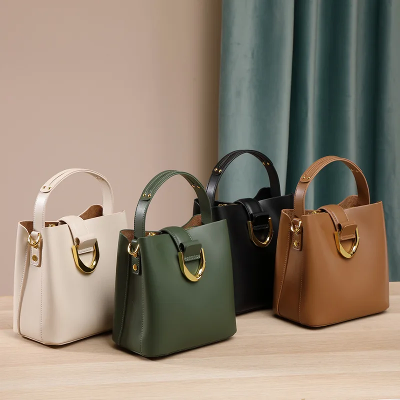 

Bucket bag fashion new versatile large capacity commuting hand-held shoulder crossbody bag for women