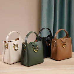 Bucket bag fashion new versatile large capacity commuting hand-held shoulder crossbody bag for women
